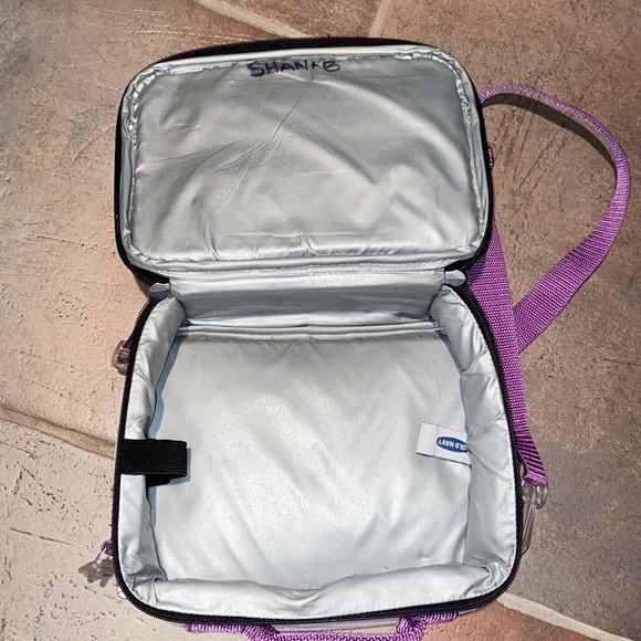 Old Navy insulated lunch box with Shoulder strap purple school or work - Picture 7 of 16